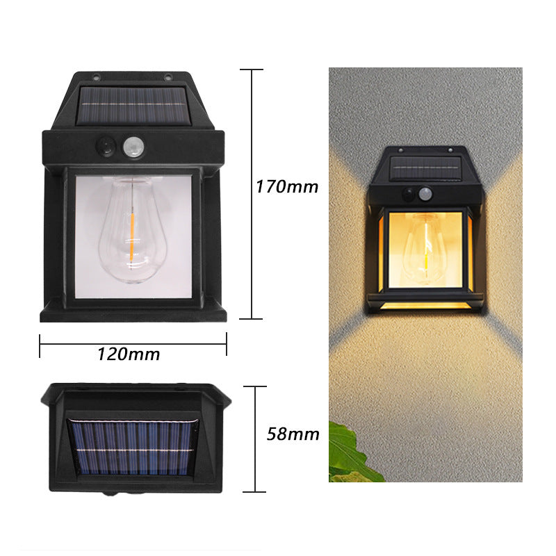 Solcelle Væglampe med Sensor