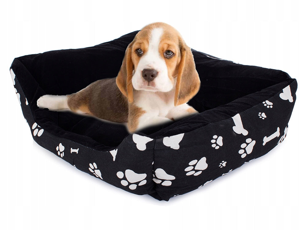 Hundekurv med Pude - XL - 62x48 cm