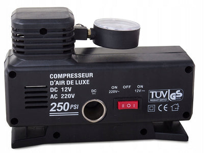 Kompakt Bilkompressor til 230V eller 12V - 17 BAR