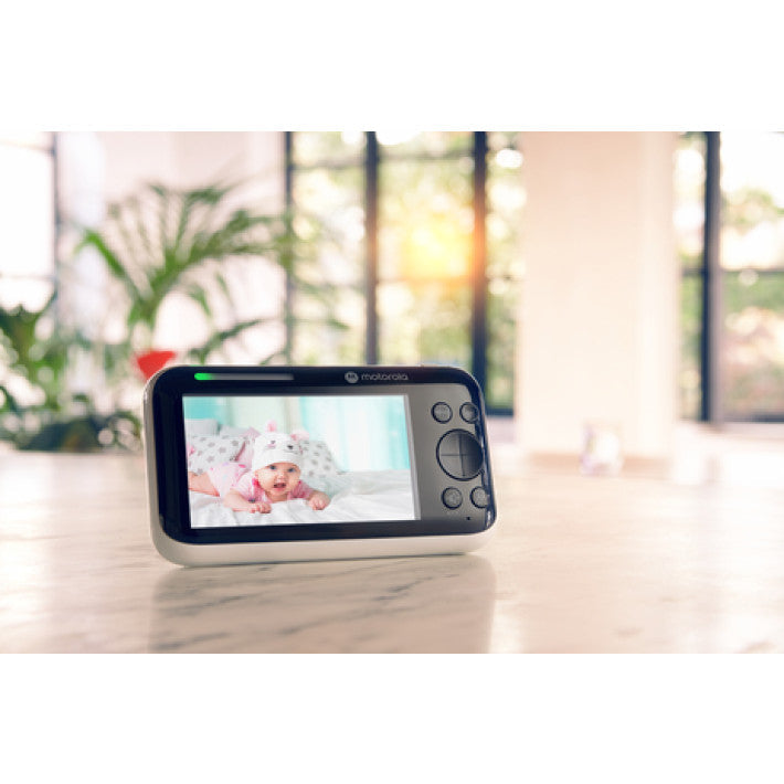 To-vejs Babyalarm med 5,0" Farveskærm og Digitalt Zoomkamera