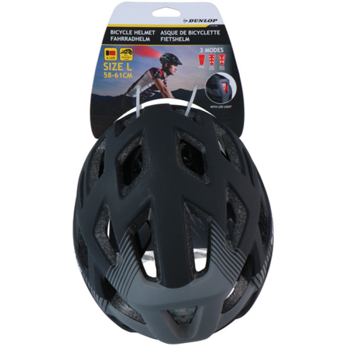 Dunlop Cykelhjelm med LED lys - We Do Better