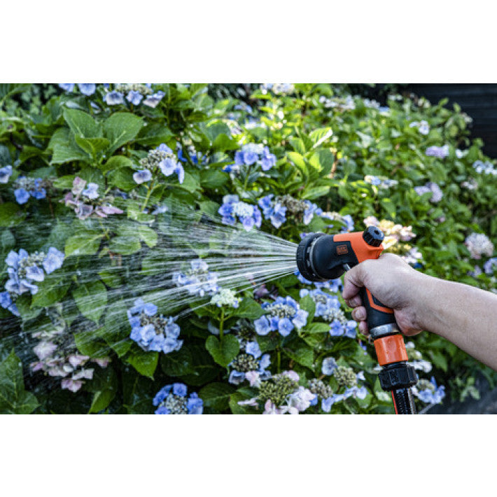 Black+Decker Deluxe Vandingssæt med Havebruser – 8 Sprøjtemønstre