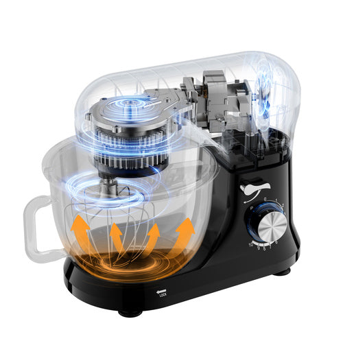 Køkkenmaskine 1700 W – 4,5 L Skål + GRATIS dekorationssæt