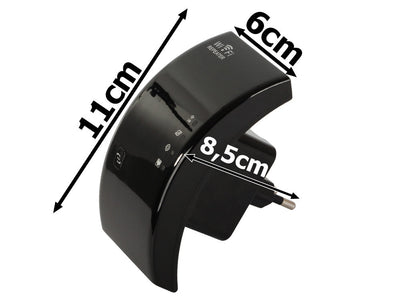Kraftfuld Wi-Fi Repeater 300Mbps med 2.4G Access Point