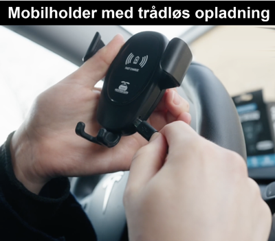Mobilholder med trådløs opladning - We Do Better