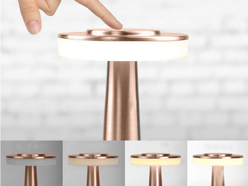 Touch Trådløs Bordlampe med 3 Lysindstillinger