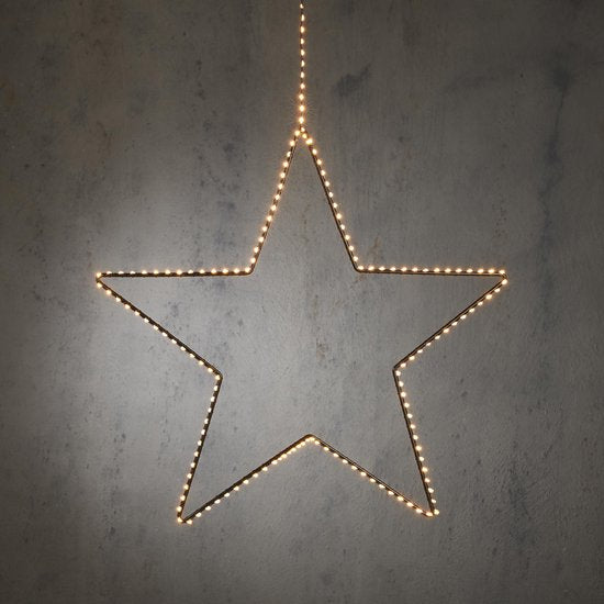 Stjerneformet Hængedekoration med 180 LED-lys – Perfekt til hygge i Haven