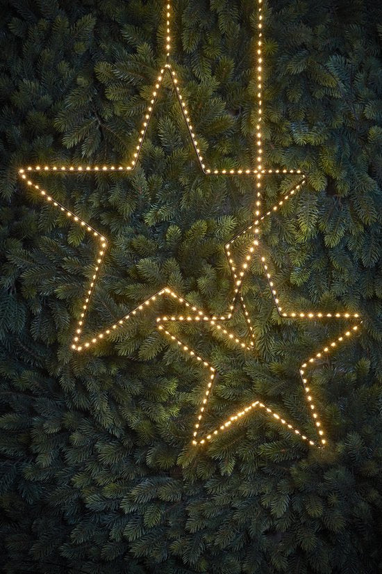 Stjerneformet Hængedekoration med 180 LED-lys – Perfekt til hygge i Haven