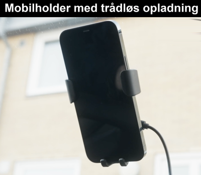 Mobilholder med trådløs opladning - We Do Better