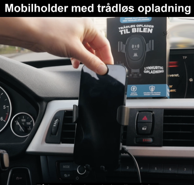 Mobilholder med trådløs opladning - We Do Better