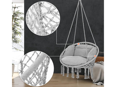 Hængestol/køje med Pude – Boho Storkerede til Have, Hjem & Balkon