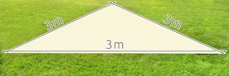 Solsejl 3 x 3 meter - We Do Better