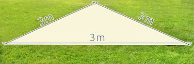 Solsejl 3 x 3 meter - We Do Better