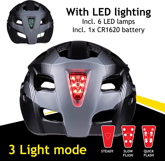Dunlop Cykelhjelm med LED lys - We Do Better