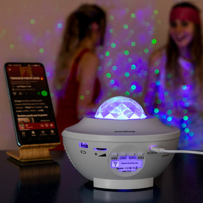 Laser Stjernehimmel Projektor med Højttaler – Skab Magisk Stemning med Lys og Musik