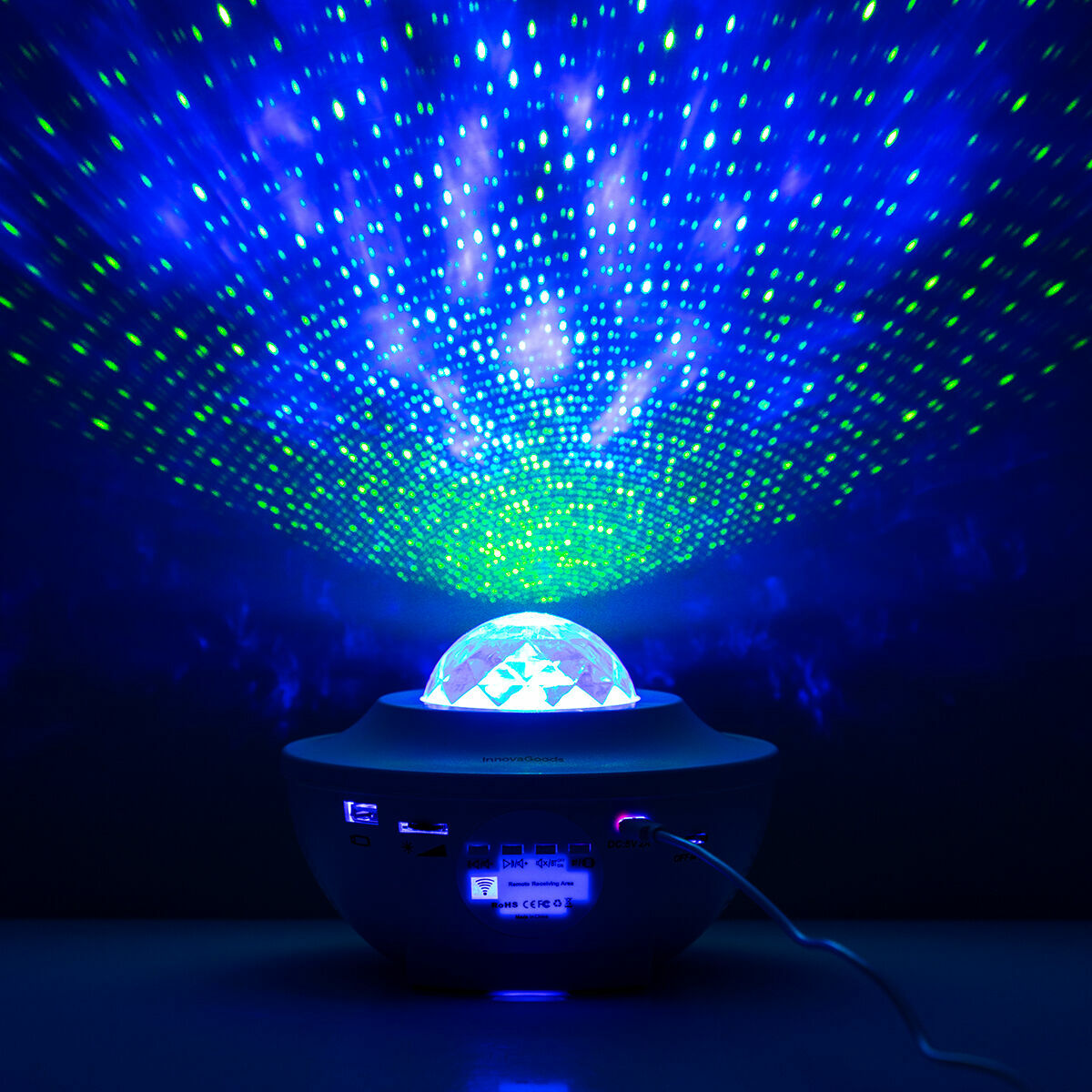 Laser Stjernehimmel Projektor med Højttaler – Skab Magisk Stemning med Lys og Musik