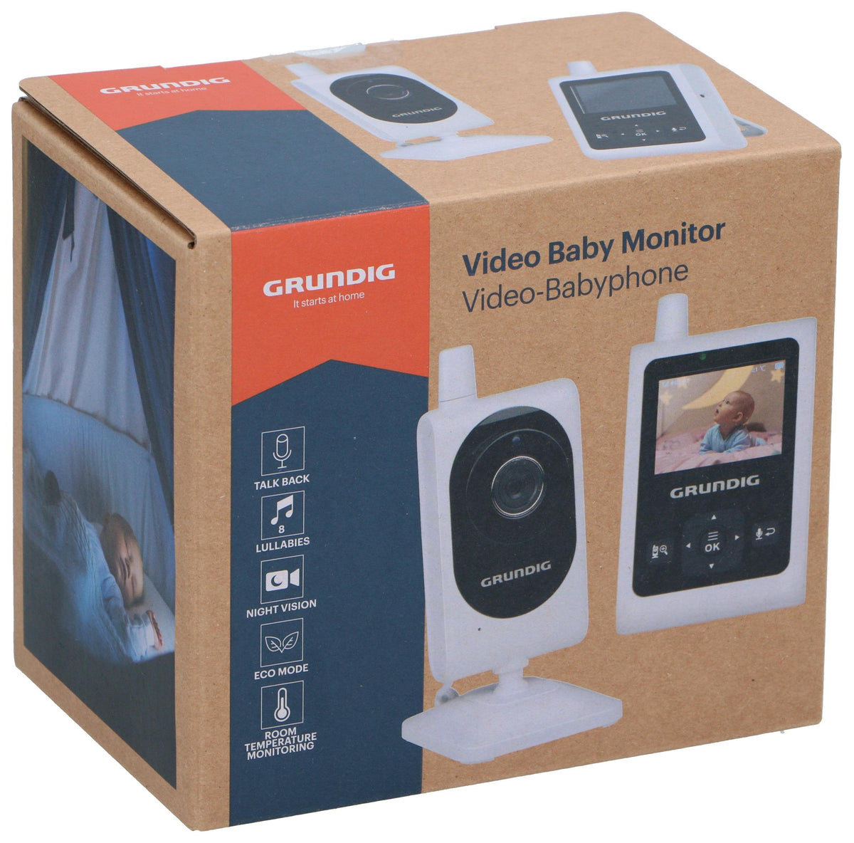 Babyalarm med kamera 2,4” – Trådløs baby monitor med nattesyn og Talk-Back