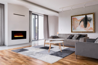 Elektrisk Pejs med Varme+flammeeffekt – Få varme i rummet