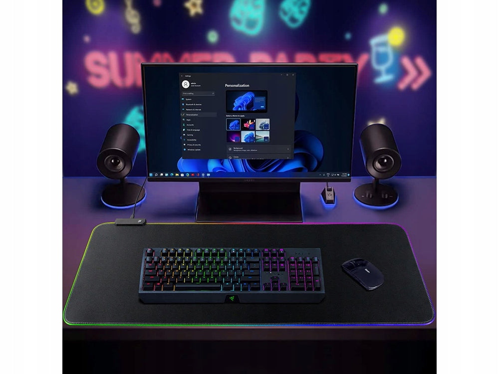Gaming Musemåtte XXL Oplyst med LED