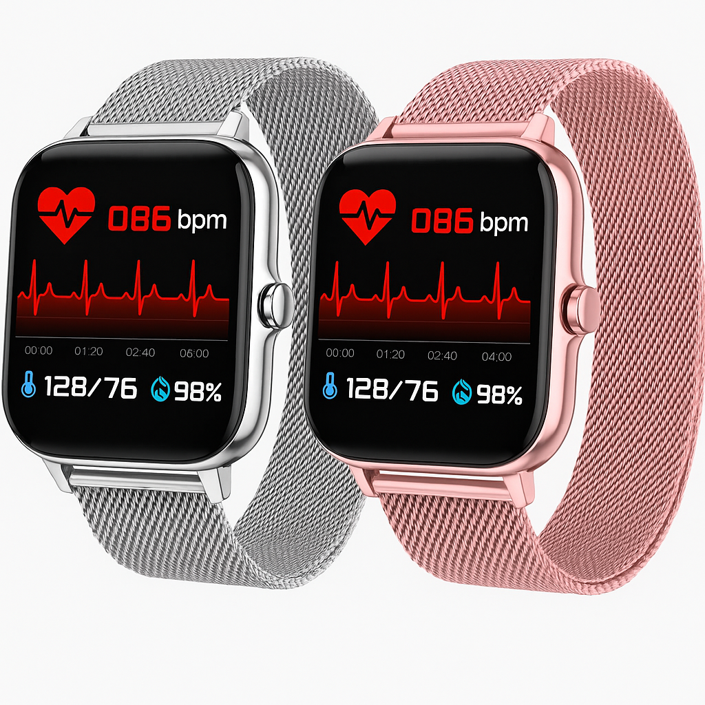 Smartwatch til kvinder og mænd – bluetooth opkald & sport