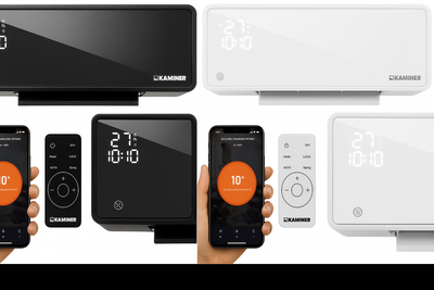 Elvarmer med WiFi, 2000W, Vægmonteret