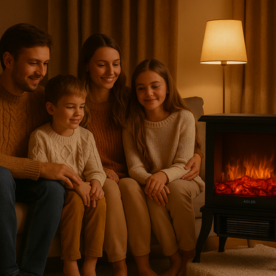 Pejs Elektrisk med 3D flammeeffekt – kompakt og stilfuld varmeovn