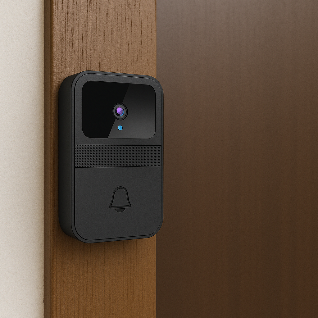 Trådløs dørklokke med Kamera, tovejskommunikation & stemmeændring