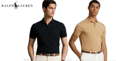 Ralph Lauren Polo - Slim Fit med Lynlås og Stretch