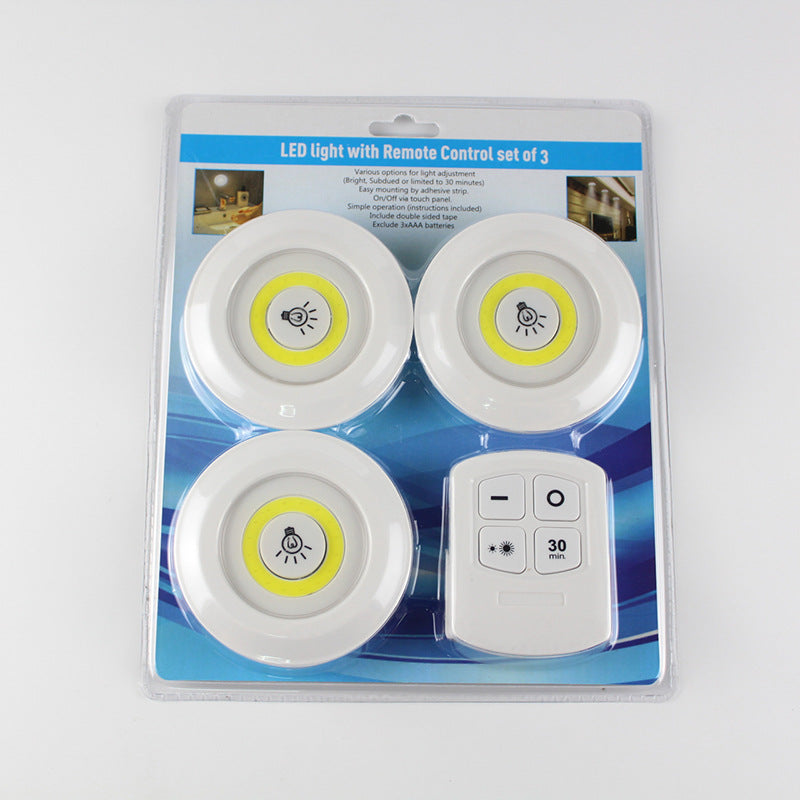 3-Pak LED Belysning EKSTRA NEDSAT INKL. Fjernbetjening