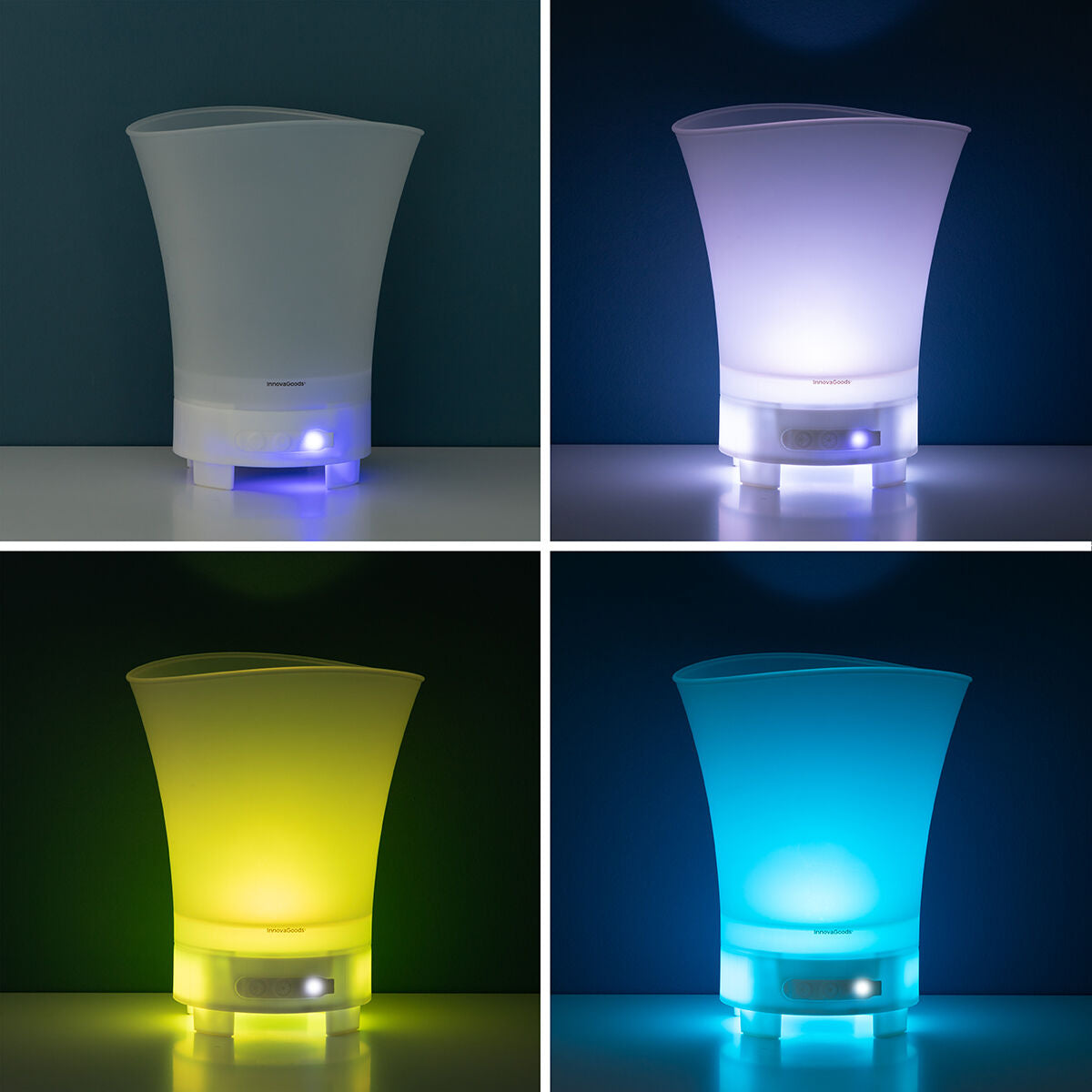 LED-kubus med genopladelig højtaler Sonice InnovaGoods