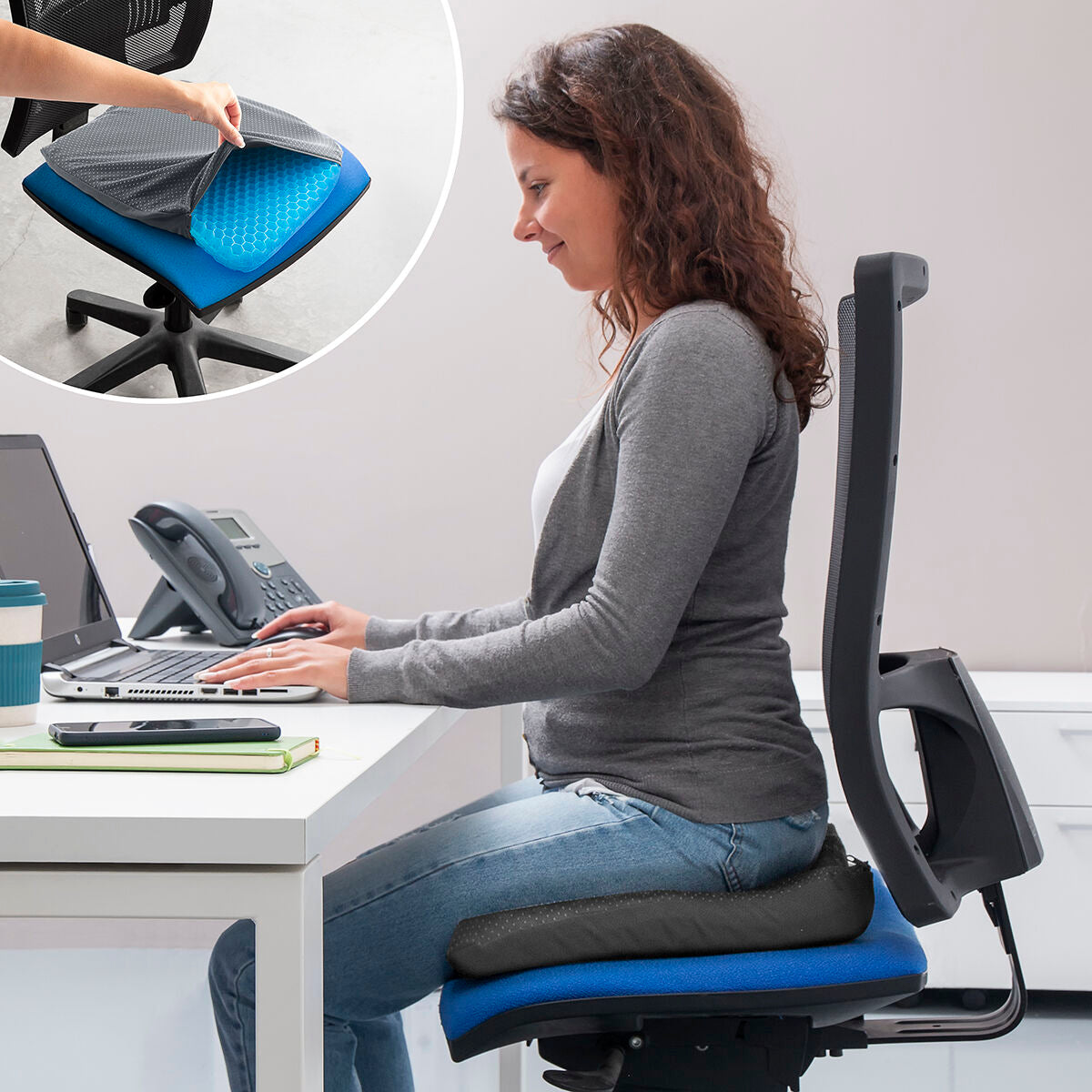 Ergonomisk Gel-Siddepude