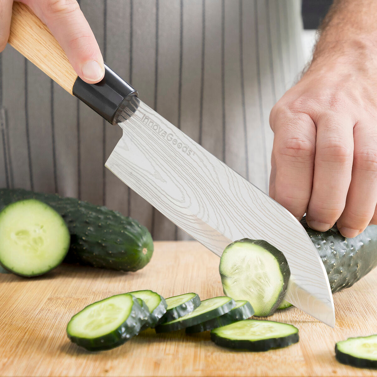 Sæt med knive med professionel bæretaske Damas·Q InnovaGoods