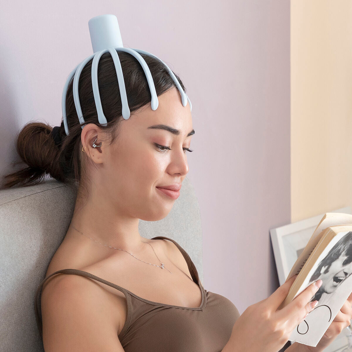 Massager med genopladeligt hoved Helax InnovaGoods
