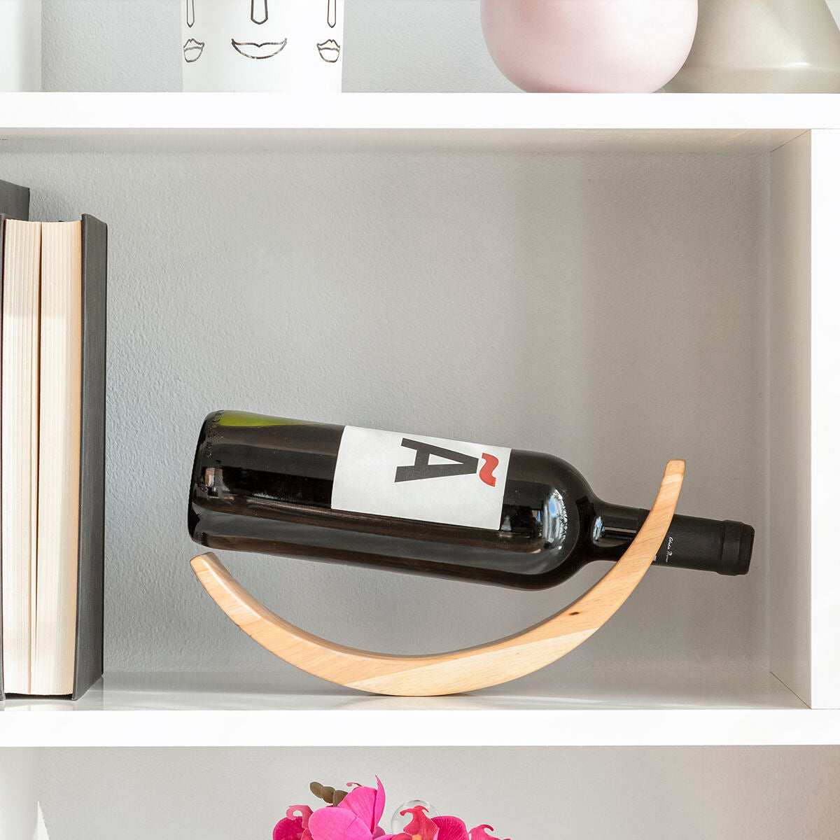 Flydende træ vin flaske Holder Woolance InnovaGoods