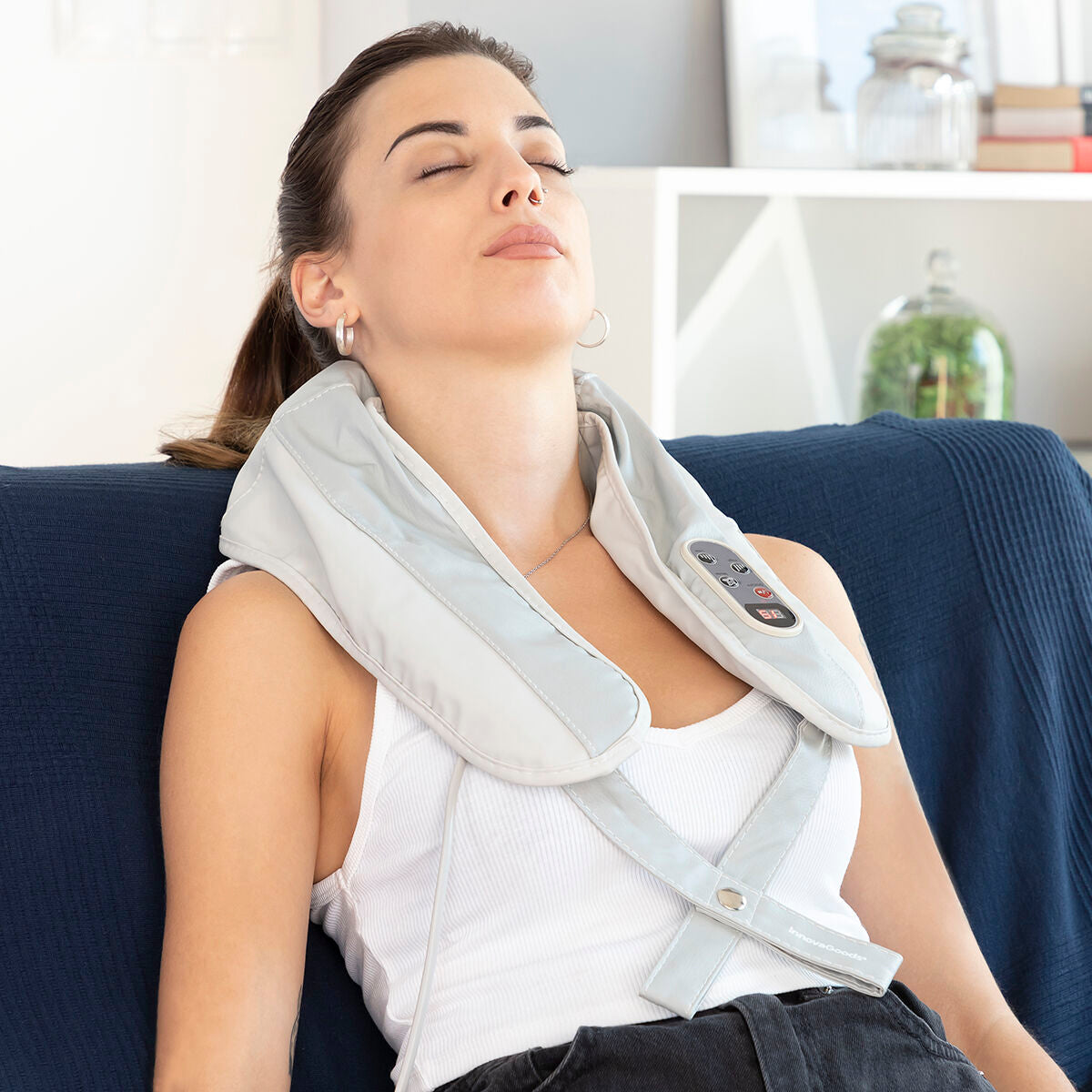 Elektrisk opvarmet aflytning og percussiv massager Tappilan InnovaGoods