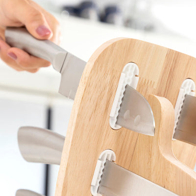 Knivesæt med knivblok i træ Spartan InnovaGoods 7 Dele