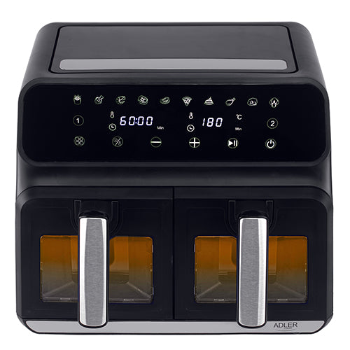 Avanceret Airfryer med Dobbelt Skuffe og 10 Programmer - 8 Liter