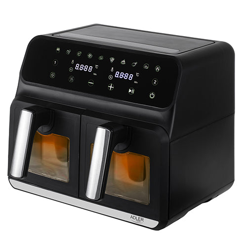 Avanceret Airfryer med Dobbelt Skuffe og 10 Programmer - 8 Liter