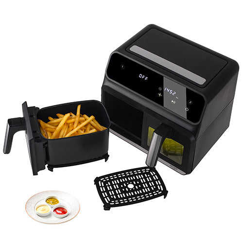 Avanceret Airfryer med Dobbelt Skuffe og 10 Programmer - 8 Liter