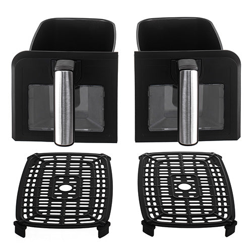 Avanceret Airfryer med Dobbelt Skuffe og 10 Programmer - 8 Liter
