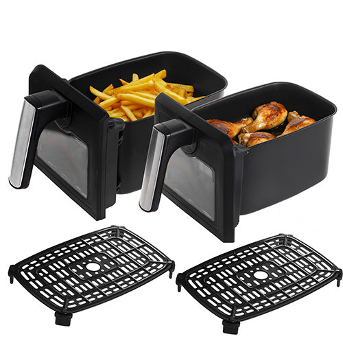 Avanceret Airfryer med Dobbelt Skuffe og 10 Programmer - 8 Liter