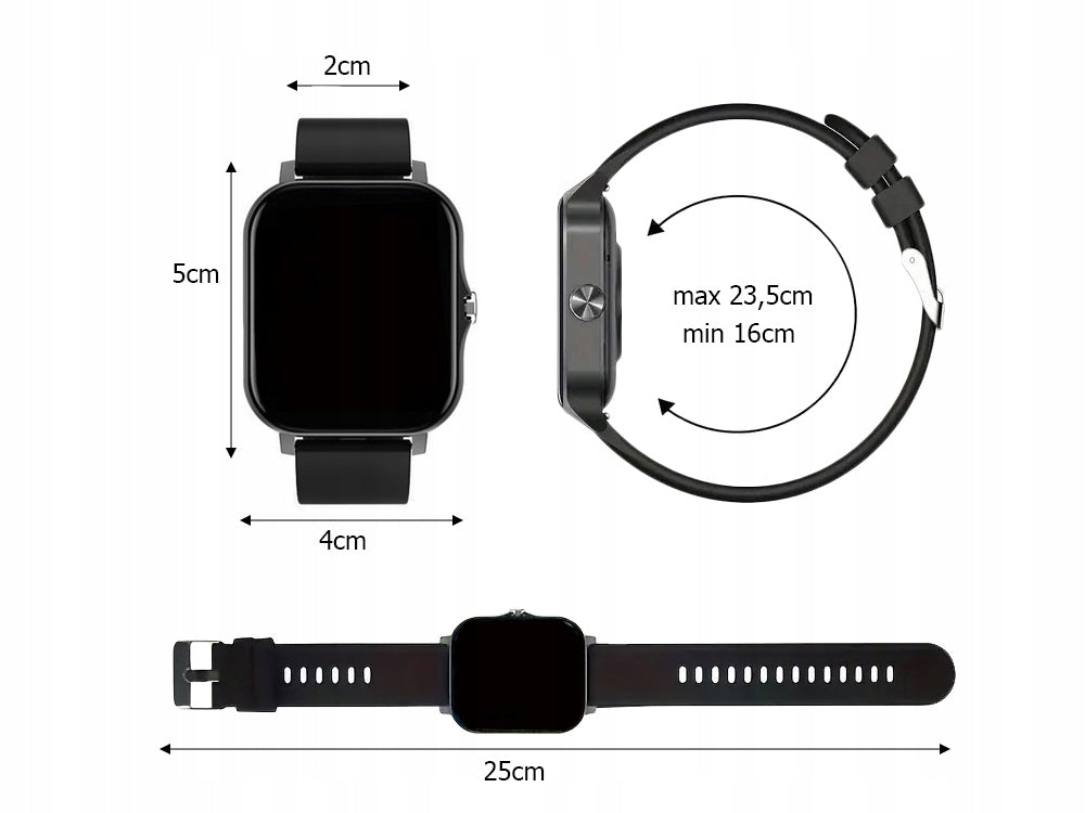 Smartwatch til kvinder og mænd – bluetooth opkald & sport