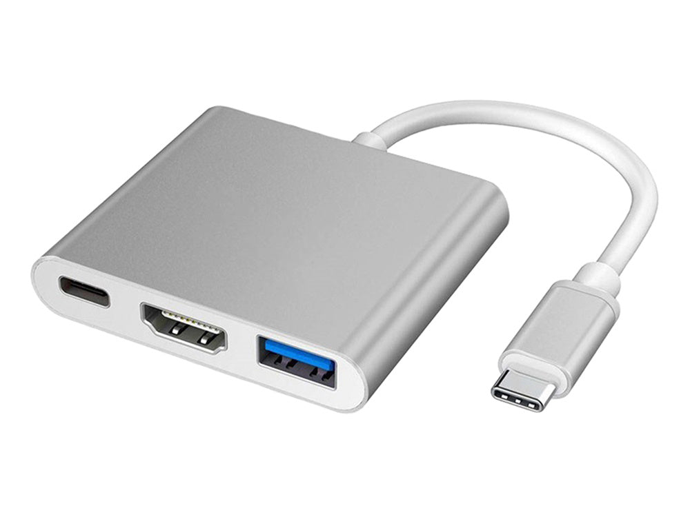 3-i-1 USB-C Adapter Hub med USB 3.0 og HDMI 4K