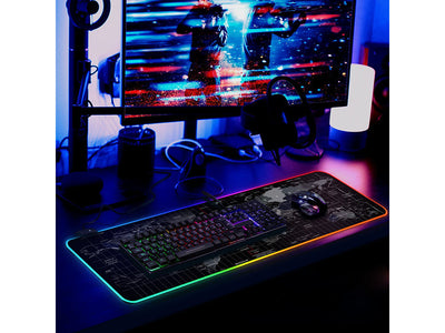 XXXL Gaming musemåtte med LED Lys – 90x40 cm