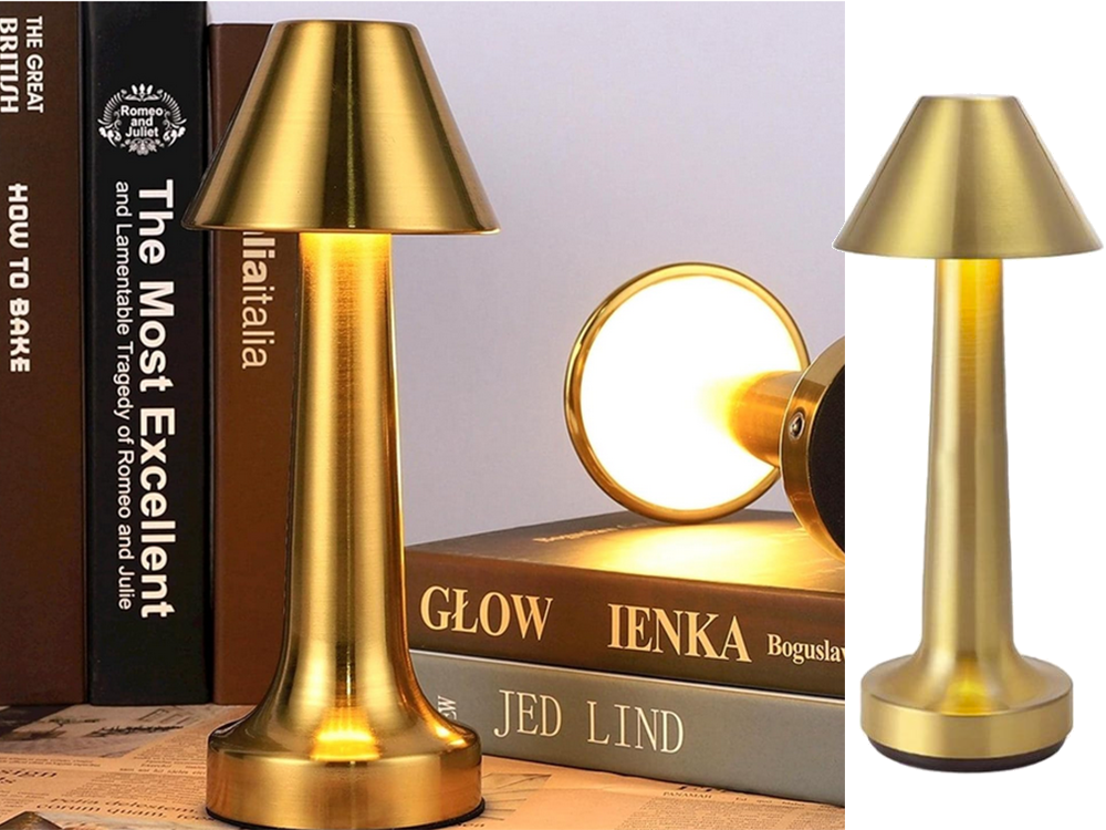 Smart Lampe med Touch Funktion – 3-Trins Lys & Genopladelig Batteri