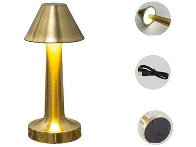 Smart Lampe med Touch Funktion – 3-Trins Lys & Genopladelig Batteri