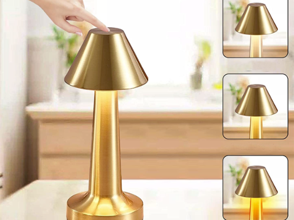 Smart Lampe med Touch Funktion – 3-Trins Lys & Genopladelig Batteri