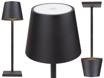 Natbordslampe med Touch 3-Trins Lysindstilling: Varm, Neutral, Kold - USB-Genopladelig!