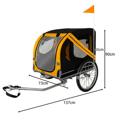 Cykeltrailer til Hund – Stor og Komfortabel Transportvogn