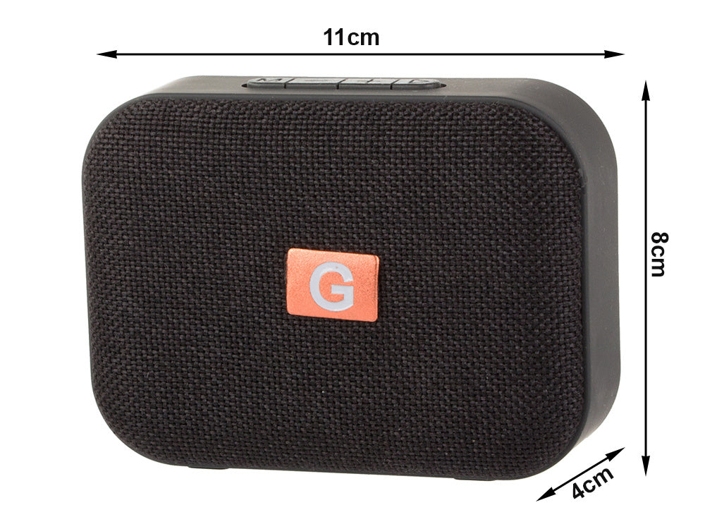 Kompakt Trådløs Bluetooth Højttaler med FM Radio